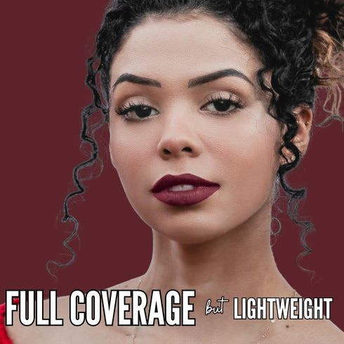 Mynena Burgundy Red Long-Lasting Waterproof Liquid Matte Lipstick | High Pigment Intense Color