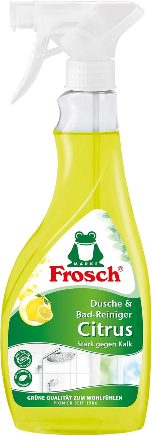 Frosch USA Lemon Shower and Bathroom Cleaner Spray, 19 Ounce