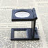 10X 28mm Mini Three-Folding Magnifier, Zinc Alloy Loupe Pocket Reading Magnifiers with Scale for Optical Jewelry
