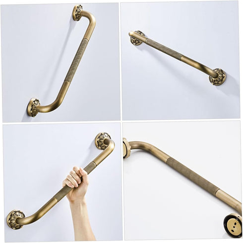 TOYANDONA Non-Skid Bathroom Shower Grab Bar Handle for Elderly and Disabled Bathtub Safety Handrail with Stable Suction