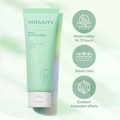 Makiol Water Gel Cream - Moisturizing & Sebum Care for Oily Skin, Hydrating & Mattifying, 2.82oz