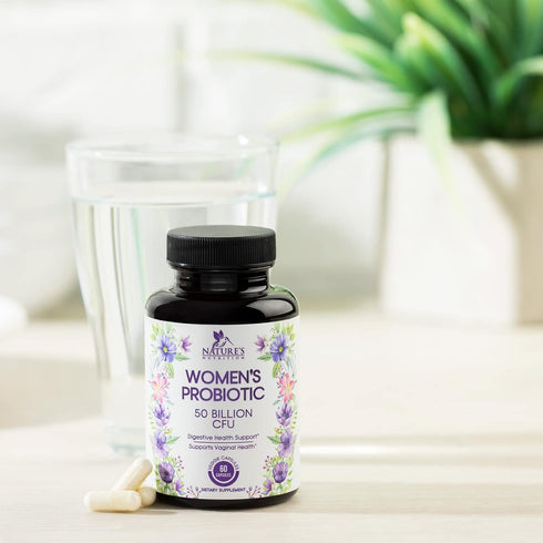 Probiotics for Women's Digestive Health, 50 Billion CFU, 60 Capsules for Feminine Health