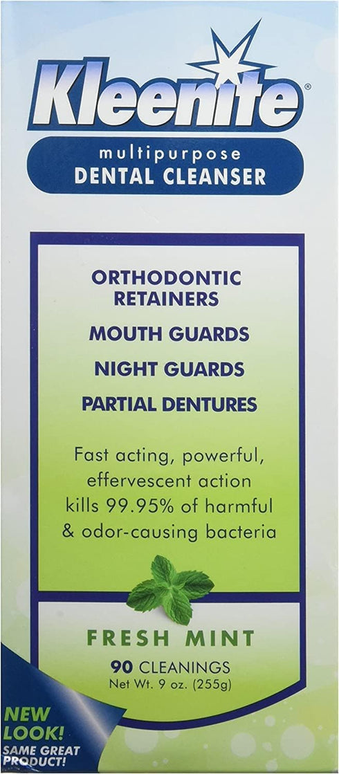 kleenite Multipurpose Dental Cleanser - 90 Cleanings, Fresh Mint, 9 fl oz (Pack of 2)