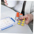 Space-Saving Medicine Stickers for Pill Box Travel-Friendly Pill Organizer Lightweight Grid Plastic Jewelry Storage