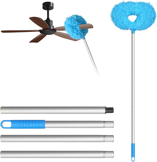 Storystore Ceiling Fan Cleaner Duster: Adjustable 13 to 49.7 Inches with Extension Pole for High Ceiling Cleaning
