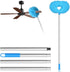 Storystore Ceiling Fan Cleaner Duster: Adjustable 13 to 49.7 Inches with Extension Pole for High Ceiling Cleaning