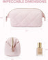 Telena Puffer Makeup Bags for Women - Nylon Puffy Makeup Organizer Case, Travel Essentials