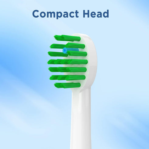Replacement Toothbrush Heads for Water Pik Sonic Fusion, 5 Count with Covers for SF-01 / SF-02 / SF-03 / SF-04 (White)