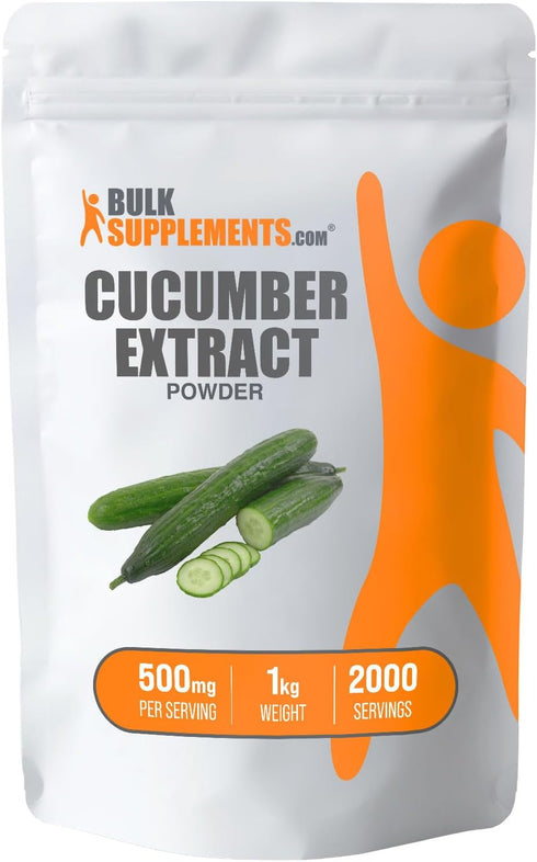 BulkSupplements.com Cucumber Extract Powder - Hydration Supplements - Cucumber Supplements (1 Kilogram - 2.2 lbs)