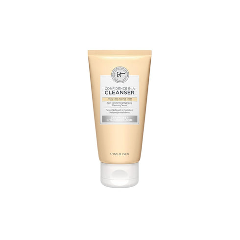 IT Cosmetics Confidence in a Cleanser, Hydrating Face Wash with Hyaluronic Acid & Ceramides, Vegan, Gentle