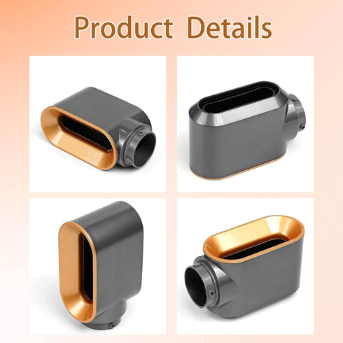 Pre-Styling Dryer Attachment Nozzle for Dyson Airwrap Styler, Accessories Part No. 969759-01, Nickel/Copper