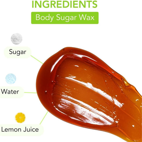 Sugar Me Smooth Body Sugar Wax – Gentle Hair Removal System, No Strips, No Heat, All-Natural Solution