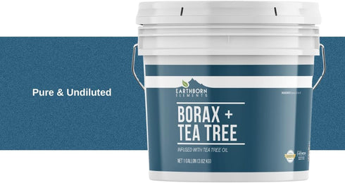 Earthborn Elements Borax with Tea Tree Essential Oil, 1 Gallon Bucket, Laundry Booster, Refreshing Scent