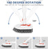 SetSail Floor Scrub Brush, 3-In-1 Tile Tub Floor Scrubber with 52-inch Adjustable Long Handle and 3 Detachable Brush