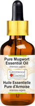 Pure Mugwort Essential Oil with Glass Dropper, Steam Distilled 5ml (0.16 oz)
