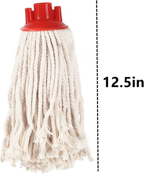 TSY TOOL 8 Pcs of Mop Head Replacement Cotton Mop Heads Refill (Screw On) Absorbent Microfiber, String Mop, Mop Refill
