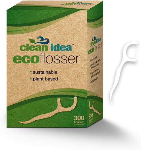 Ecofloss, 300 Picks, Reusable Tooth Floss Picks for Adults and Kids, Teeth Flossers