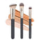 Makeup Brushes, Raffaello 3Pcs Foundation Brushes Set for Liquid Makeup Blending and Buffing