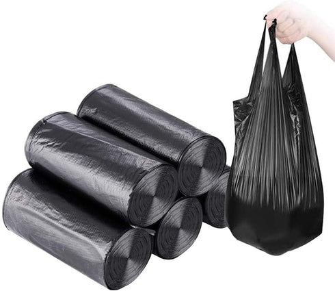 Small Trash Bags, 5 Rolls of 100 PCS 46x60 Cm 4 Gallon Garbage Bags for Kitchen, Bathroom, Bedroom, Office Use