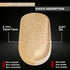 Ailaka 2 Pairs Gel Height Increase Insole, Invisible Heel Lift Inserts, Elastic Shock Absorption Pads, 3 Heights for