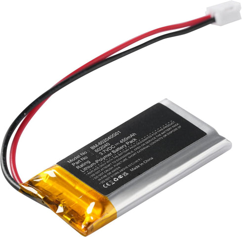 Yunwa 602040 450mAh XH2.54mm/2Pin LI-PO Rechargeable Battery with Connector