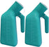 YUMSUM Thick Firm Male Urinal, 32oz./1000mL, Green, 2 Pack