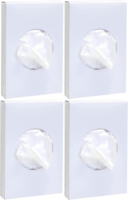 Universal Feminine Disposal Bags for Menstrual Care Products - 4 Pack with 30ct Refill Box for Tampons and Pads