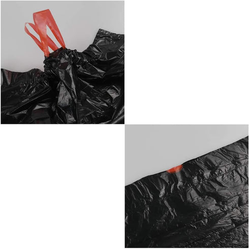 6 Gallon Trash Bags with Drawstrings, Black Garbage Bags, 208 Counts