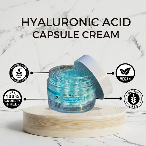 masque BAR My Ingredients Hydrating Face Moisturizer Capsule Creams - Shea Butter, Niacinamide, Hyaluronic Acid, 50ml