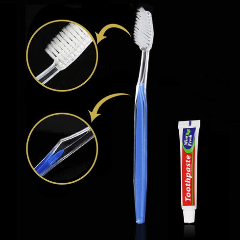 Disposable Toothbrushes with Toothpaste Individually Wrapped, 10g for Homeless, Shelter, Air Bnb/Hotel/Guest Apartment,