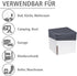 WENKO Cube Refill for Dehumidifier, 2800 Cubic Feet Reach, Humidity Absorber for Bathroom, Bedroom, Large, White