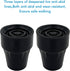 Replacement Cane Tips, 3/4 Inch, Black for Walking Canes