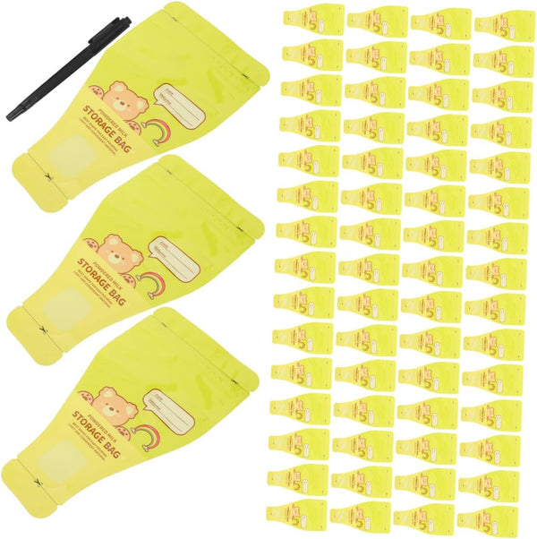 SEWCHICS Disposable Formula Storage Bags 120pcs with Leakproof Funnel Design and Marker Pen