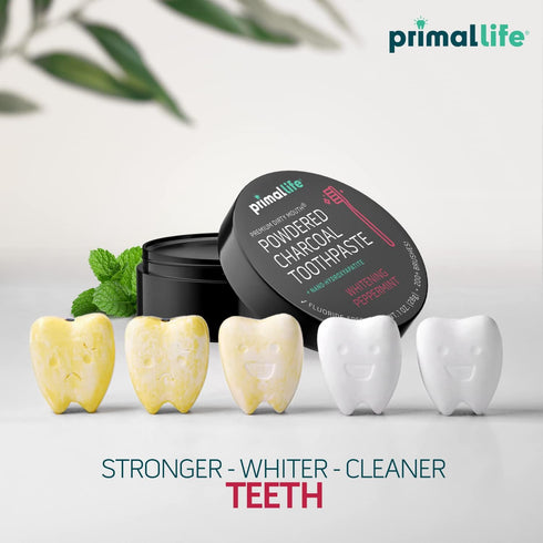 Primal Life Organics Dirty Mouth Toothpowder, Activated Charcoal, Organic, Vegan, 1 oz (Black Peppermint)