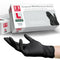 Basic Black Nitrile Exam Gloves, Latex-Free & Powder-Free, Heavy-Duty Industrial Medical Glove (Pack of 100)