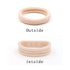 HOYOLS Soft & Stretch 1.6 Inch Elastic Hair Ties, Large Nylon Fabric Ponytail Holder Bands, 50 Pcs Light Blonde