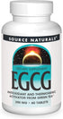 Source Naturals EGCG, Antioxidant and Thermogenic Activator from Green Tea, 350 mg, 60 Tablets