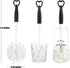 ALINK Bottle Glass Dish Sponge Cleaning Brush with Handle, Pack of 3