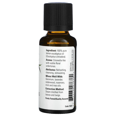 Essential Oils, Lemon Eucalyptus, 1 fl oz (30 ml), Now Foods
