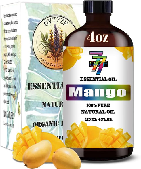 Mango Essential Oil (4 oz/120 ml), Aromatherapy Oils for Diffusers, Home Fragrances, DIY Skincare, Relaxation
