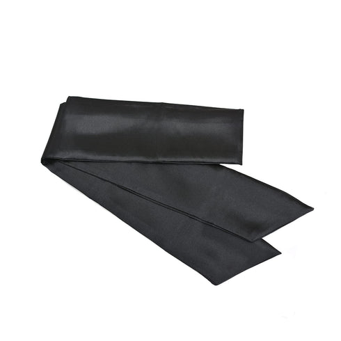 Wig Grip Band Soft Satin Scarf Fashion Headbands for Lace Frontal Wigs, Makeup, Sports, Yoga, Facial (1 Pcs, Black)
