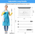DELUX Baseboard Cleaner Tool with Handle, Extendable Long Handle, 4 Reusable Cleaning Pads for Walls & Floors