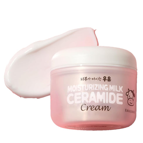 WELCOS Kwailnara Moisturizing Ceramide Milk Cream | Hydrating, Soothing, Nourishing with Milk Protein Extract | 100ml