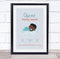 The Card Zoo New Baby Birth Details Christening Nursery Dark Skin Straight Hair Boy Print
