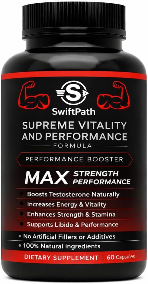 Swift Path Venture Supreme Vitality for Men Daily Energy & Wellness Support Clean, Stimulant-Free Supplement