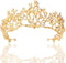 Yean Adult Tiaras and Crowns Gold Wedding Princess Queen Crown Baroque Vintage Hair Accessories