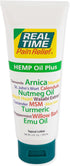 Real Time Pain Relief Hemp Oil Plus, 4oz Tube, Advanced Formula with 19 Natural Ingredients