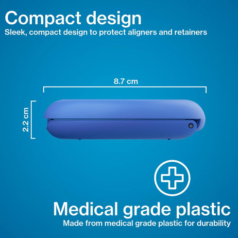 Invisalign Royal Blue Aligner and Retainer Case