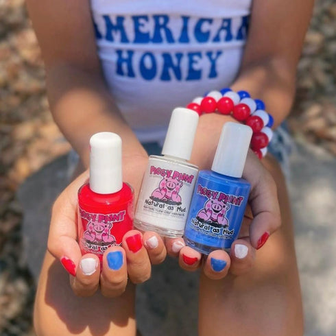 PIGGY PAINT 100% Non-toxic Girls Nail Polish - Safe, Chemical Free, Low Odor for Kids, U.S. of YAY!