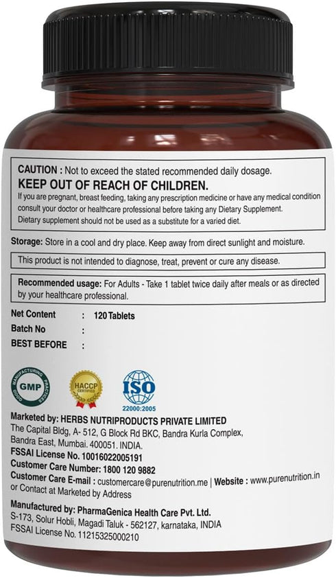 Pure Nutrition Ultra Calcium Citrate, 1250 mg - Highly Absorbable Calcium Supplement with Vitamin D, Magnesium and Zinc